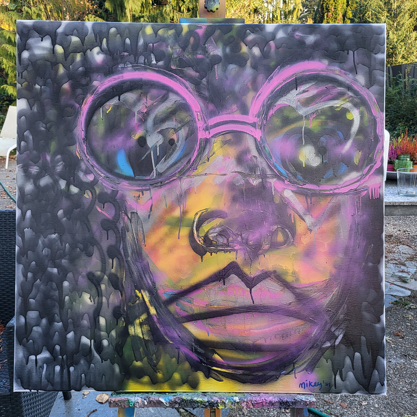 Painting °405 Pink Glasses